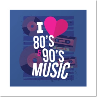 I Love 80s 90s Music Posters and Art